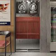 Cafe Swing Doors Folding Doors Internal Swinging Door, Auto Close Cafe Doors Louvered Cowboy Door with 4 Hinges Interior