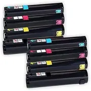 [ExtraPrint] 8 Pack Compatible Replacement for Fuji Xerox DocuCentre C250, DocuCentre C360, DocuCentre C450 Toner Cartridge (CT200539-CT200542) [2BK,2C,2M,2Y] - BK 26,000 Pages, C/M/Y 15,000 Pages