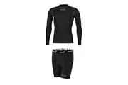 Mitre Neutron Base Layer Compression Sports Shorts Top Kids Size SY 5-7y Black