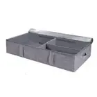 50L Under Bed Storage Box with Lid, Foldable Linen Storage Box with Sturdy6826