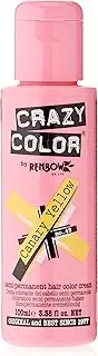 Crazy Color Semi Permanent Hair Colour, 049 Canary Yellow, 100 ml