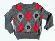 Gap Sweater shirt Top Size 2t 3t Red Black gray baby Argyle Skulls Vday offer Nw