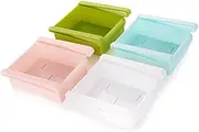 4pcs Minifridge Egg Drawer Storage Rack Storage Box Refrigerator Refrigerator Sliding Drawer Bins Fridge Drawer Slide Fridge Space Storage Basket Fridge Shelf Organizer