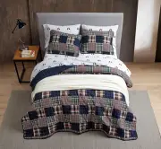 Eddie Bauer- Twin Quilt Set, Cotton Reversible Bedding Set, All Season Lodge ...