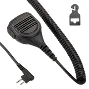 2 Pin Speaker Mic Remote Control Microphone for Motorola Radio BPR40D BPR40 C...