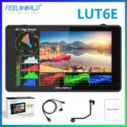 FEELWORLD LUT6E 6 inch 1600nit FHD Video Monitor 4K HDMI 3D LUT for DSLR Camera