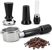 Ysyaxsyt 54mm Portafilter Espresso Kit Set Accessories Stainless Steel & Aluminum Alloy WDT Tool & Precision Tamper with Spring