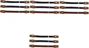[BESTYASH] Children's Belt Elastic Waistbands Stretchy Belt for No Buckle Elastic Belt Elastic Belt Without Buckle Belt Skirts Belt Waist Belts Coffee Pu