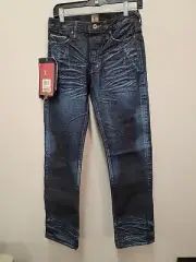 PRPS Raw Japanese Selvedge Denim Jeans Mens 28 Blue Barracuda Straight Leg