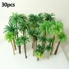 30X Mixed Model Trees Coconut Palm Scale Tree DIY Rainforest Scenery Layout
