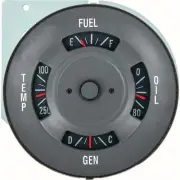 OER 3196868 1968 Fits Pontiac Firebird Dash Gauge Cluster, 4 Gauge