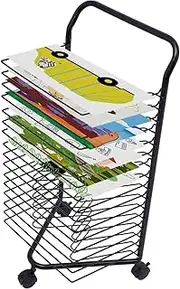 Art Drying Rack,Classroom Drying Rack,(16 Tiers) Craft Storage Rack Metal Art Work Storage Display Rack,Space Saving Rack for Art Classrooms, Offices and Homes