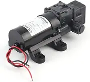 24V 80W 5.5L Min Diaphragm Water Pump with Automatic Pressure Switch for Car Washing AC System Agricultural Spraying Water Transfer