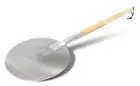 Aluminum Pizza Peel - Turning Pizza Paddle with Leather Strap and Detachable ...