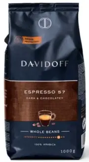 DAVIDOFF Espresso 57 Coffee Beans 1000g / 1kg / 35.3oz