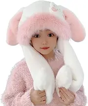 [Ceprznvey] Winter Hat Scarf Hood | Winter Warm Hat Bunny Ears | Warm Winter Gloves Skiing Outdoor Neck Warmer