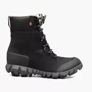 Bogs Arcata Urban Leather Tall Winter Boots Waterproof Insulated Black Womens 8