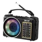 Portable Radio AM FM Shortwave, Small Retro Vintage Radio Bluetooth Black