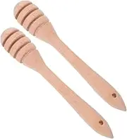MOLUCKFU Elegant Wood Honey Stir Stick Multi-Function Stirrer Compact Light for Easy Carrying
