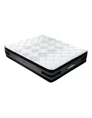 [Giselle Bedding] 7 Zone Euro Top Pocket Spring Medium Firm Foam King Size Mattress 36cm in White