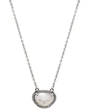 Adornia Fine Jewelry Silver June Birthstone Necklace