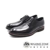 在飛比找momo購物網優惠-【WALKING ZONE】男 簡約商務上班皮鞋 男鞋(黑色