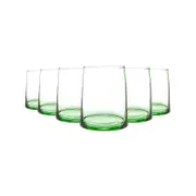 Nicola Spring 6 Piece Merzouga Recycled Tumbler Glasses Set - Drinking Glass - 260ml