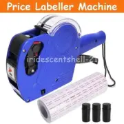 Price Tag Gun Labeller Pricing Machine Kit with Rolls Labels and Inks Roller
