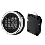 Gun Safe Lock Replacement Chrome Keypad Swing Bolt Lock With 14 Ribbon Cable