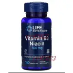 【下殺價】LIFE EXTENSION NIACIN 煙痠 尼剋痠 維生素B3 VITAMIN 原裝-晴朗海淘