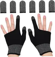 BESPORTBLE 1 Set Glove Finger Cots Gaming Thumb Sleeves Gaming Finger Sleeves Thumb Saltwater Aquarium Gloves Finger Sleeves for Mobile Phone Thumb Finger Sleeves Finger Covers Nylon Black