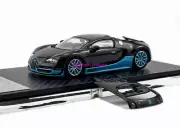 Mortal 1:64 Black Carbon 2010 Veyron Super Sports Model Diecast Metal Car