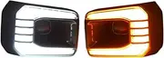 LED DRL Daytime Running Light Front Bumper Fog Lamps with Turn Signal Assembly Accessories Compatible With Toyota Hilux Compatible With Rogue 2021
