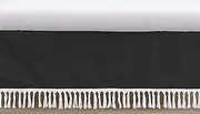 Sweet Jojo Designs Black Boho Bohemian Boy or Girl Baby Crib Bed Skirt Nursery Dust Ruffle - Solid Color White Farmhouse Chic Unisex Minimalist Tassel Fringe Macrame Gender Neutral Unisex Textured