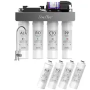 SimPure WP2-400GPD 8-Stage UV Alkaline pH+ Tankless Reverse Osmosis Water System