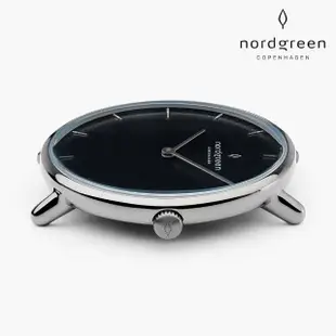 【Nordgreen 官方直營】Native 本真 深空灰系列 深空灰指針鈦鋼米蘭錶帶手錶 40mm
