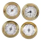 4 Pieces Barometers Clock Meter Thermometer Hygrometer Kit for Workshop