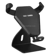 N5-2 9V 1.1A Qi Standard Head Shape Removable Glue Holder Car Air Outlet Vent Fast Wireless Charger