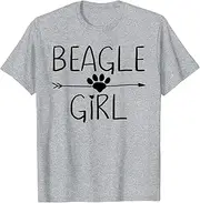 [X.Style] Beagle Girl T-Shirt Funny New Beagle Pajama Shirts for Girls ds1635 ds321 T-Shirt (3XL) Black