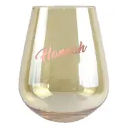 2pc Hannah Stemless 13cm/600ml Wine Glass Cocktail Party Drinking Tumbler Set