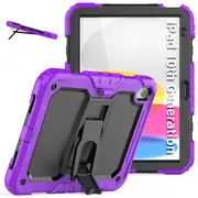 MCC Kids iPad (A16) 11" Shockproof Case Cover Stand Apple iPad11 11th Gen 2025 [Purple]