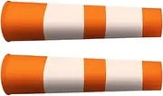 Generic 2pcs Windsock Wind Measuring Socks Set with Reflective Belt Multifunctional Orange for Schools Wind Direction Indicator, as described, 0.8 Meter
