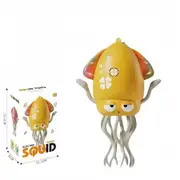 Electric Auto-Avoid Octopus Toy Dancing Squid Kids Toy LED Light Music Electric Octopus Type C Charging Christmas Gift COL Yellow