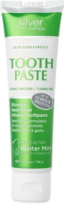 Silver Biotics Tooth Paste | SilverSol Ag?O? 20 ppm Nano-Silver Infused + Above-