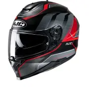 C70 Nian Black Red Mc1Sf Full Face Helmet
