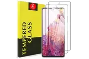 [2 PACK] Samsung Galaxy S20 FE Clear Full Cover Tempered Glass Screen Protector Guard