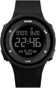 [zolyet] Men Digital Watch Stopwatch Alarm Luminous Casual Sports Watch Black
