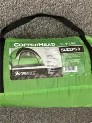 ^ Copper Head gigatent 7ft x 7ft x 52in Sleeps 2 The Next Level in Camping NEW