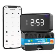 Tuya Smart WiFi IR Remote Controller with Time Display for TV Air Conditioner DVD AUD Universal Remote Voice Control Wor