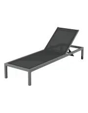[Gardeon] Sun Lounger in Dark Grey